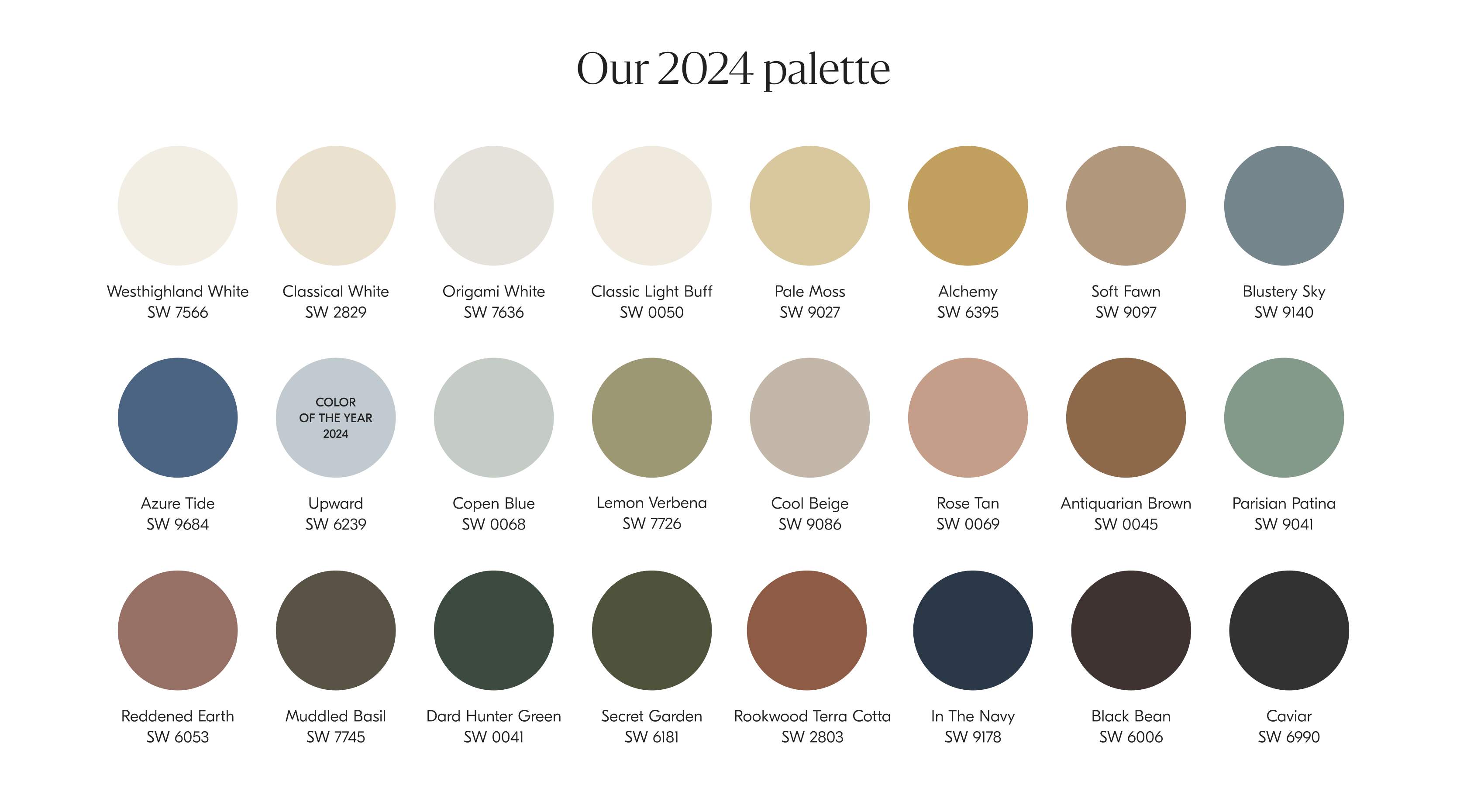 Our 2024 palette