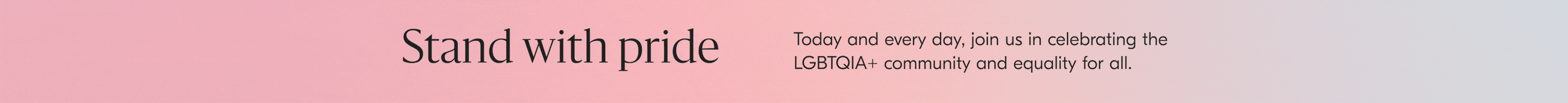 Stand with pride