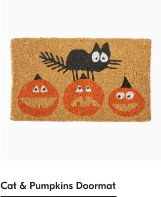 Cat & Pumpkins Doormat