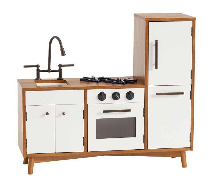 Mid-century style play kitchen