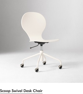 Scoop Swivel Desk Chair