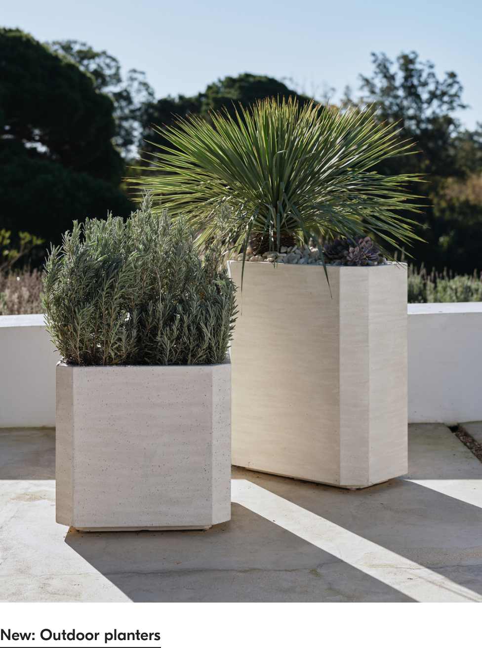 New: Outdoor planters
