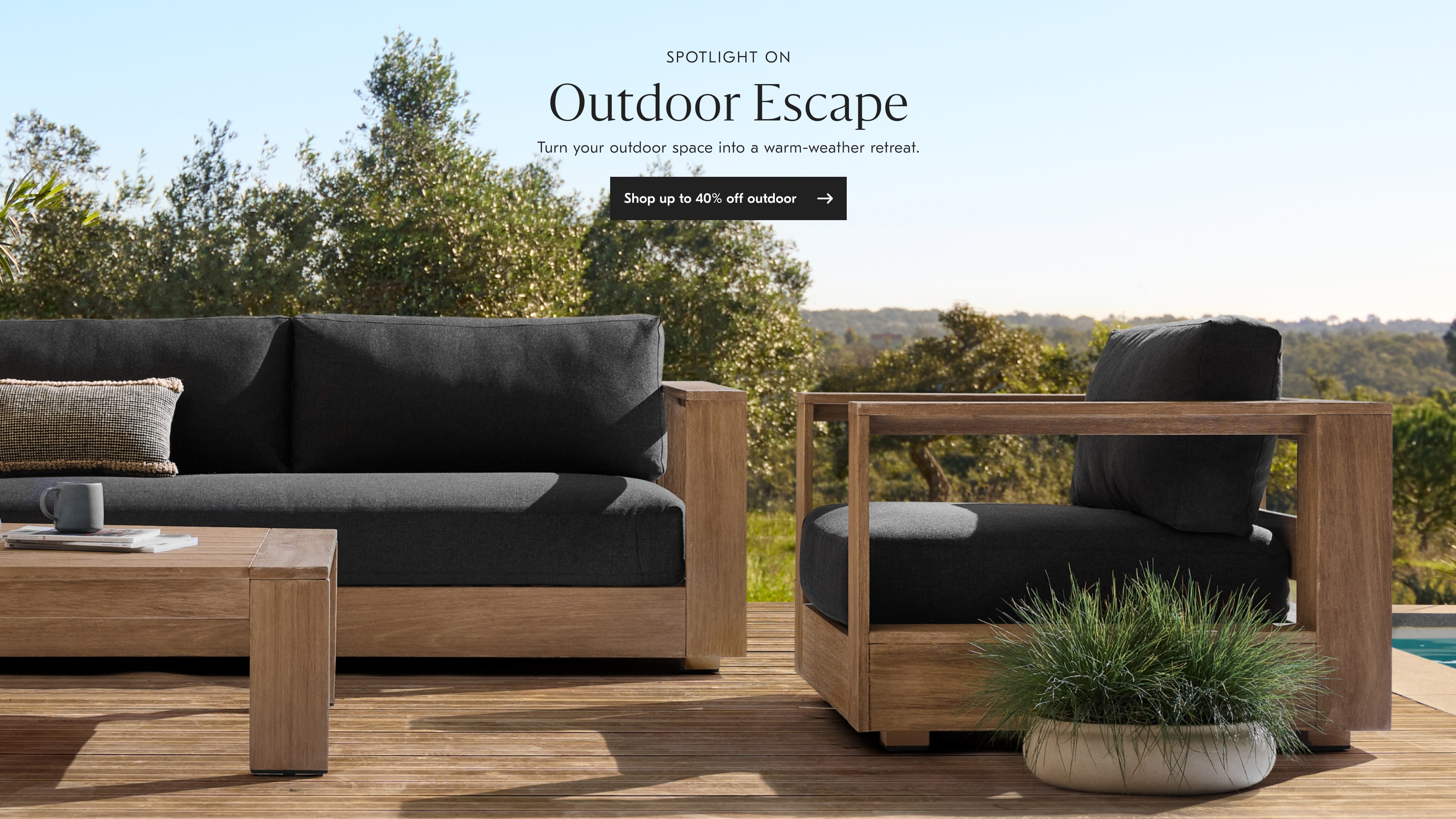 Shop up to 40% off outdoor