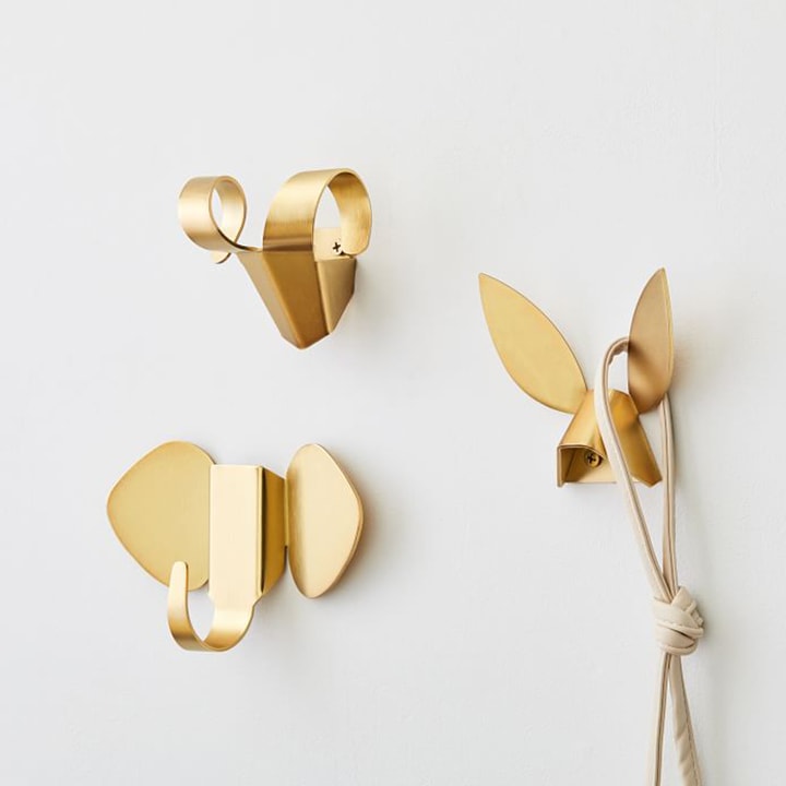 Gold Animal Wall Hooks Gold Animal Wall Hooks