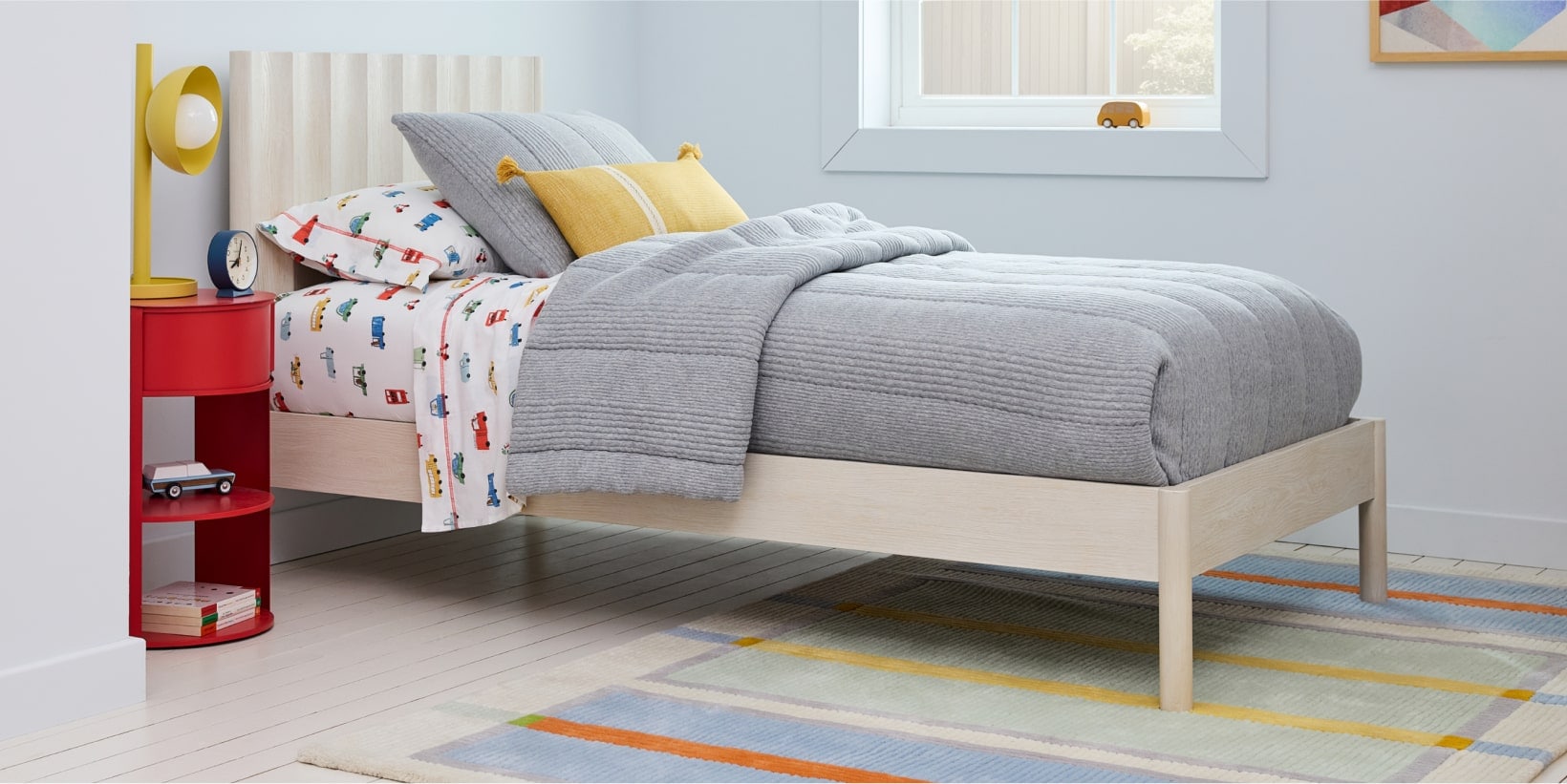 Scalloped Blue Bedroom