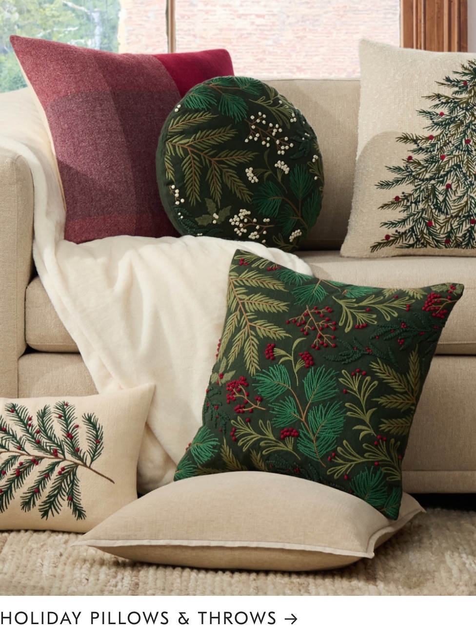 Holiday Pillows & Throws