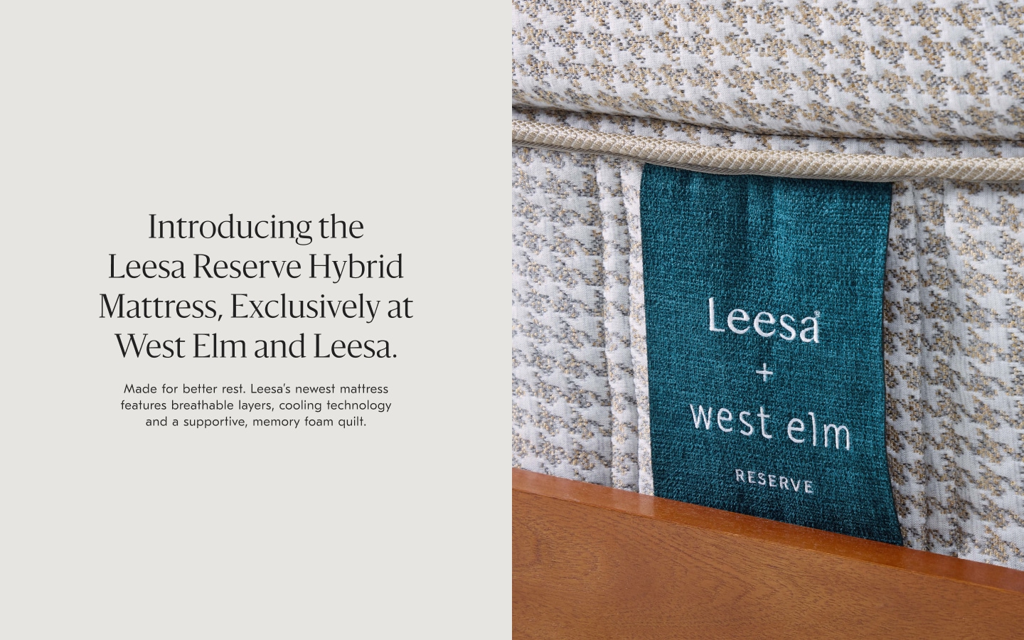 Leesa + West Elm