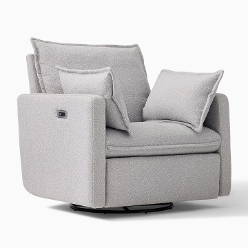Paxton Pillow Manual & Power Swivel Glider Recliner