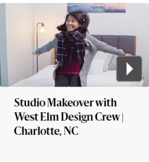 Studio makeover with West Elm Design Crew | Charlotte, NC