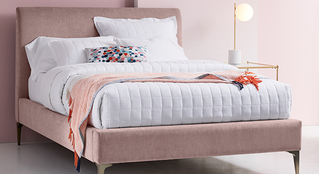 West elm upholstered hot sale headboard