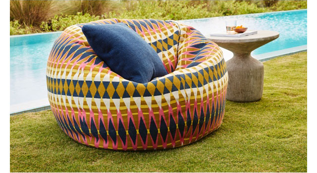 OUTDOOR POUFS + BEANBAGS