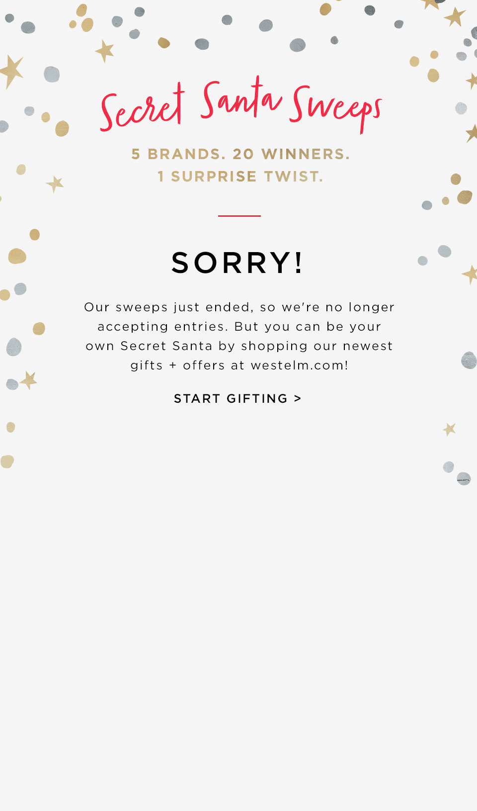 The Secret Santa - Sweepstakes - Expired