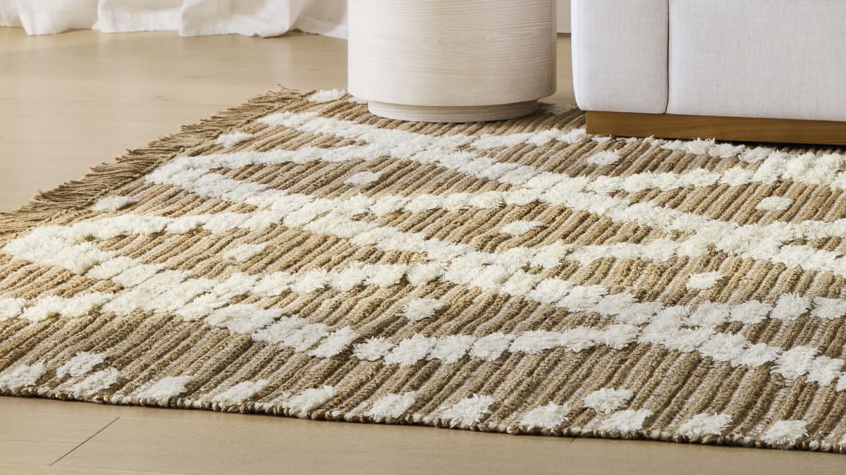 Textured Weave Wool & Jute Rug