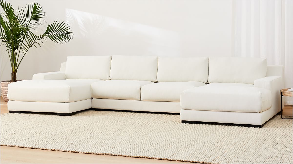 Dalton 3 Piece Chaise Sectional, Sofa With Chaise
