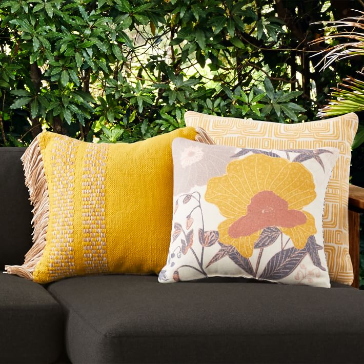 Mustard on sale outdoor pillows