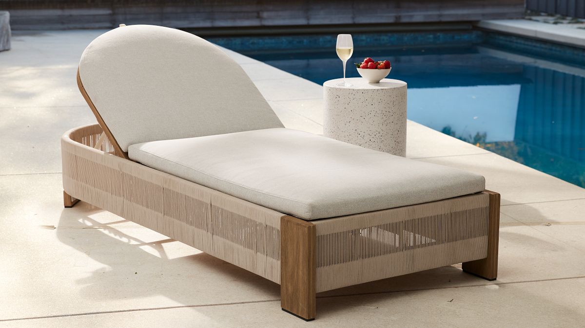 West elm chaise lounge outdoor clearance