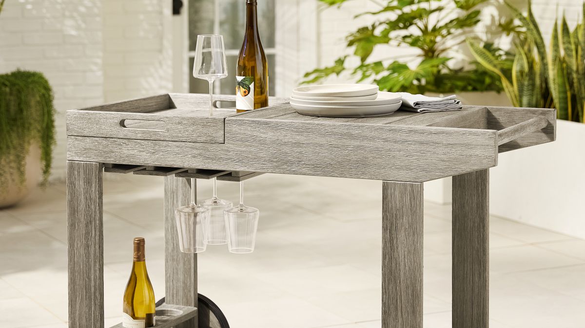 West elm portside bar sale