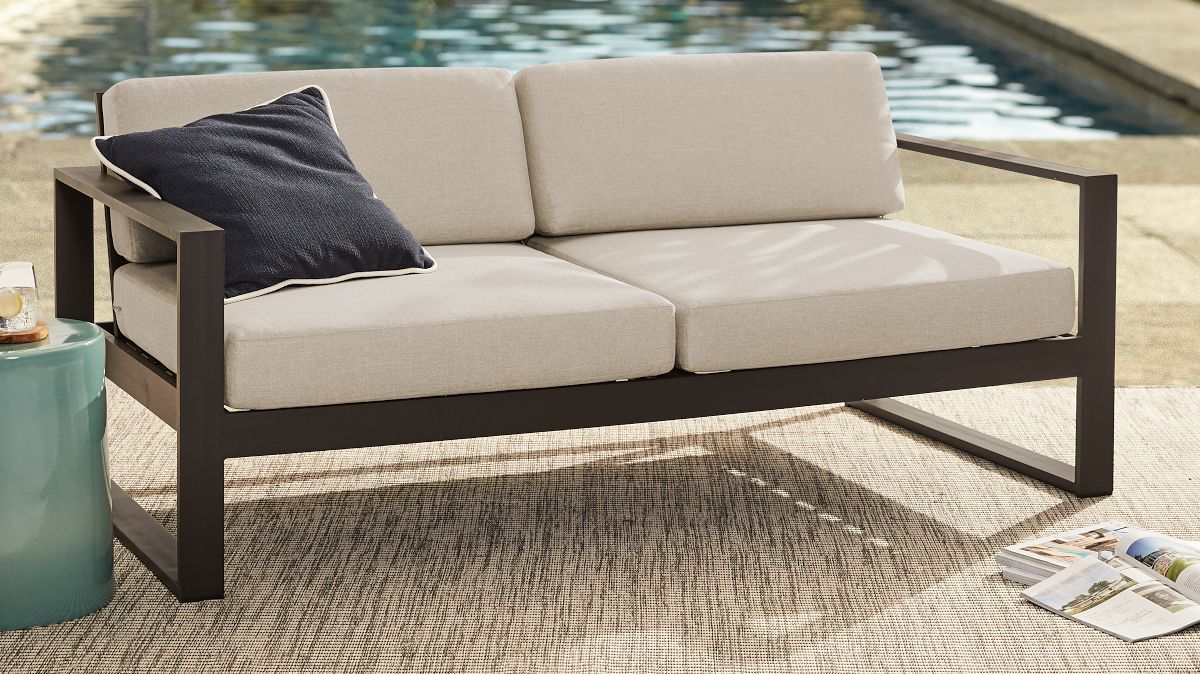 Portside Aluminum Outdoor Sofa 62