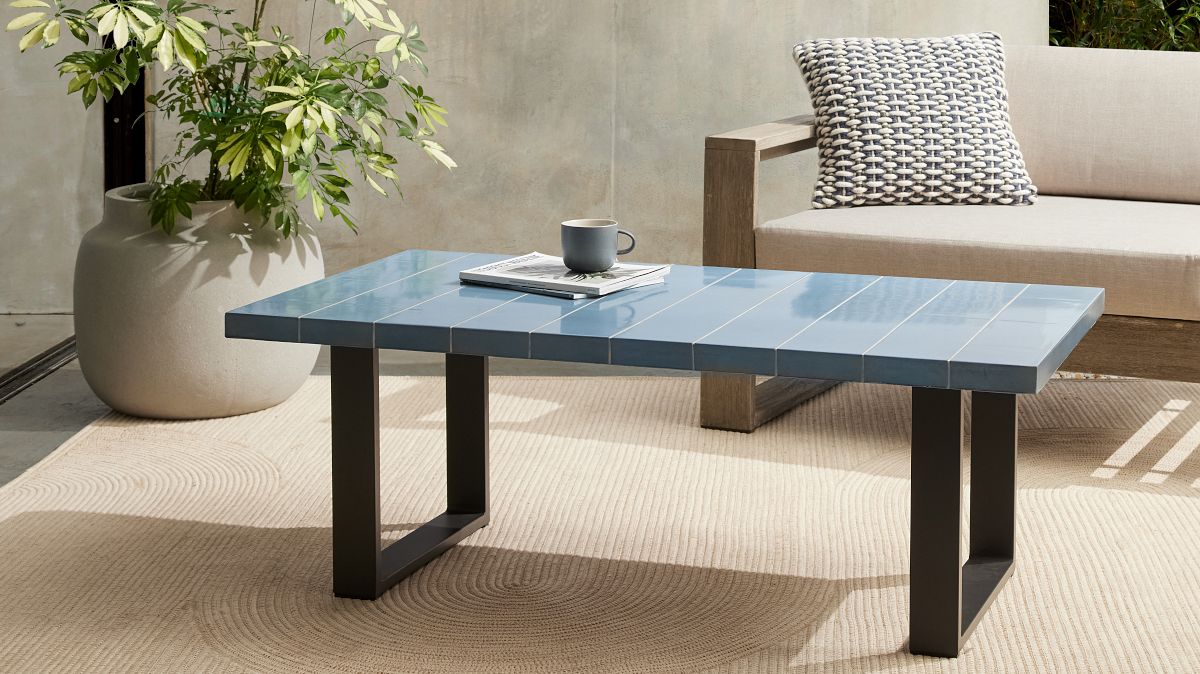 West elm deals metal coffee table