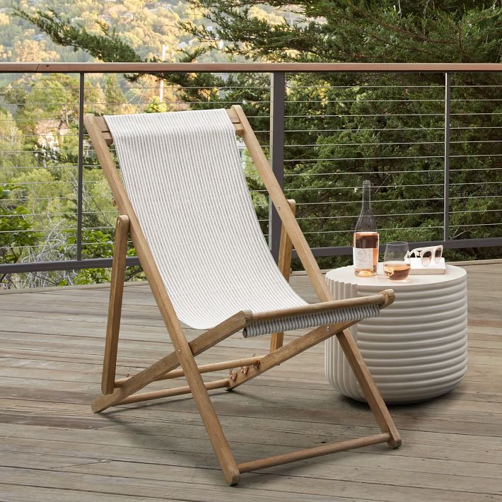 Sydney Outdoor Sling Chair West Elm