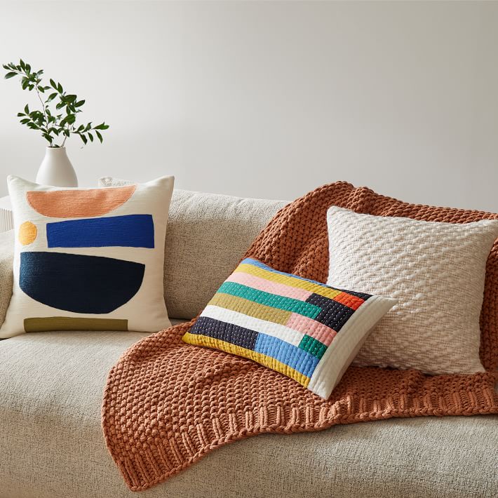Soft Corded Bobble Pillow Cover West Elm