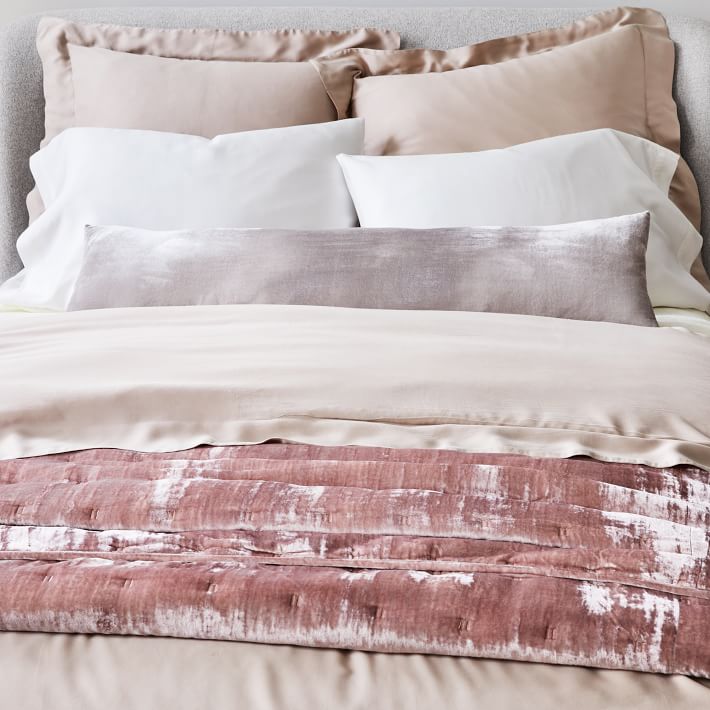 Lush Velvet Oversized Lumbar Pillow Cover West Elm