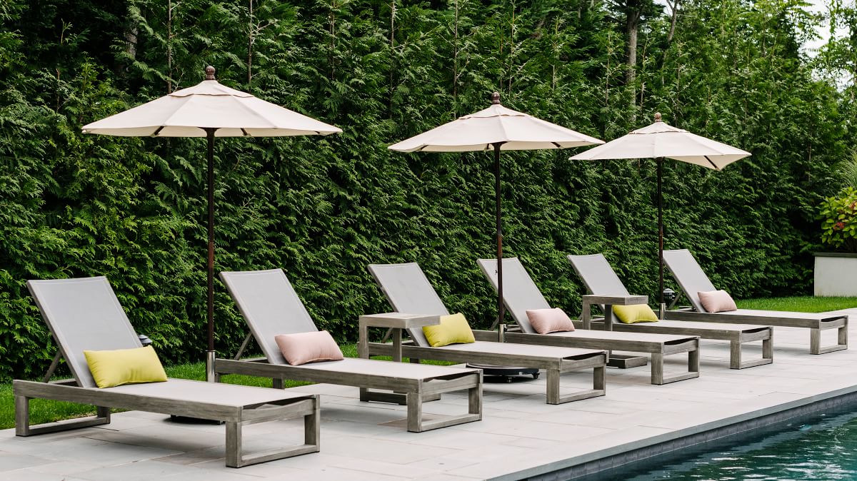 Portside Outdoor Textilene Chaise Lounge West Elm