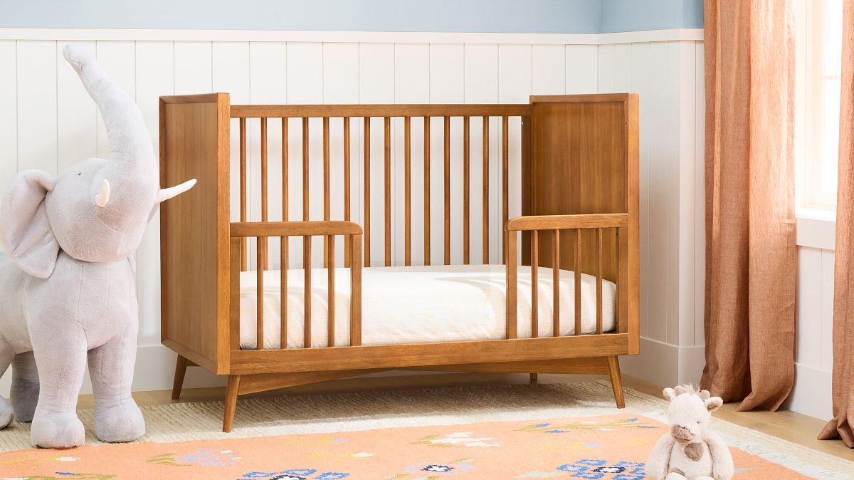 Mid Century Convertible Baby Crib Acorn West Elm