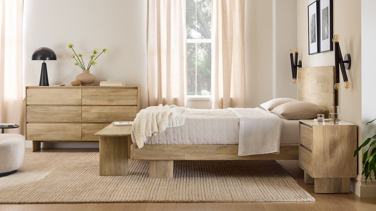 Anton solid wood bed discount