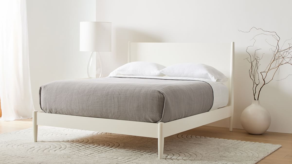 Mid Century Bed Timeless Acorn Elegance West Elm