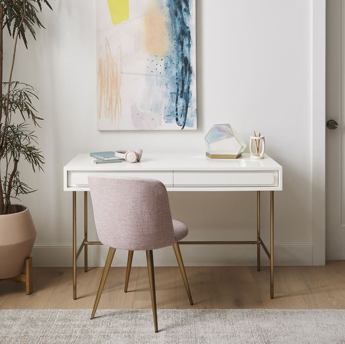 White west elm desk hotsell