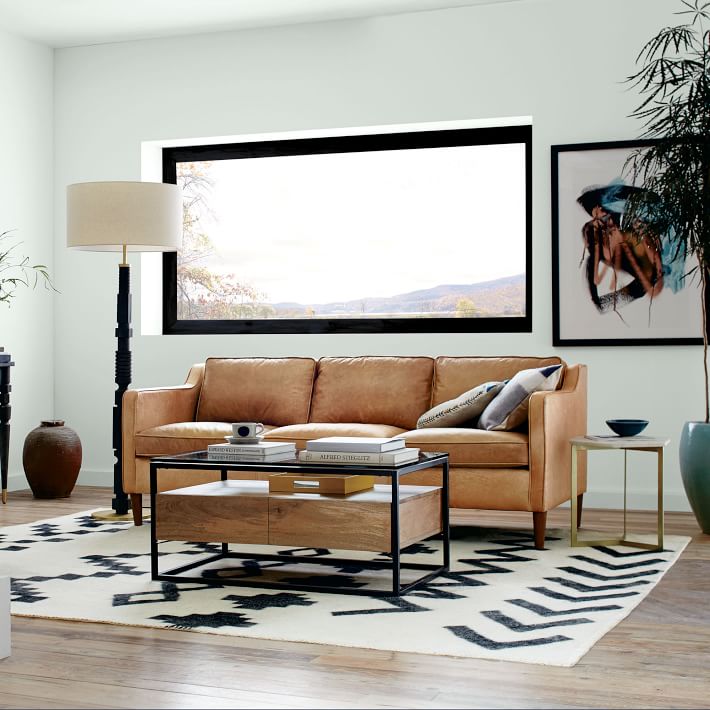 West elm box frame coffee table discount