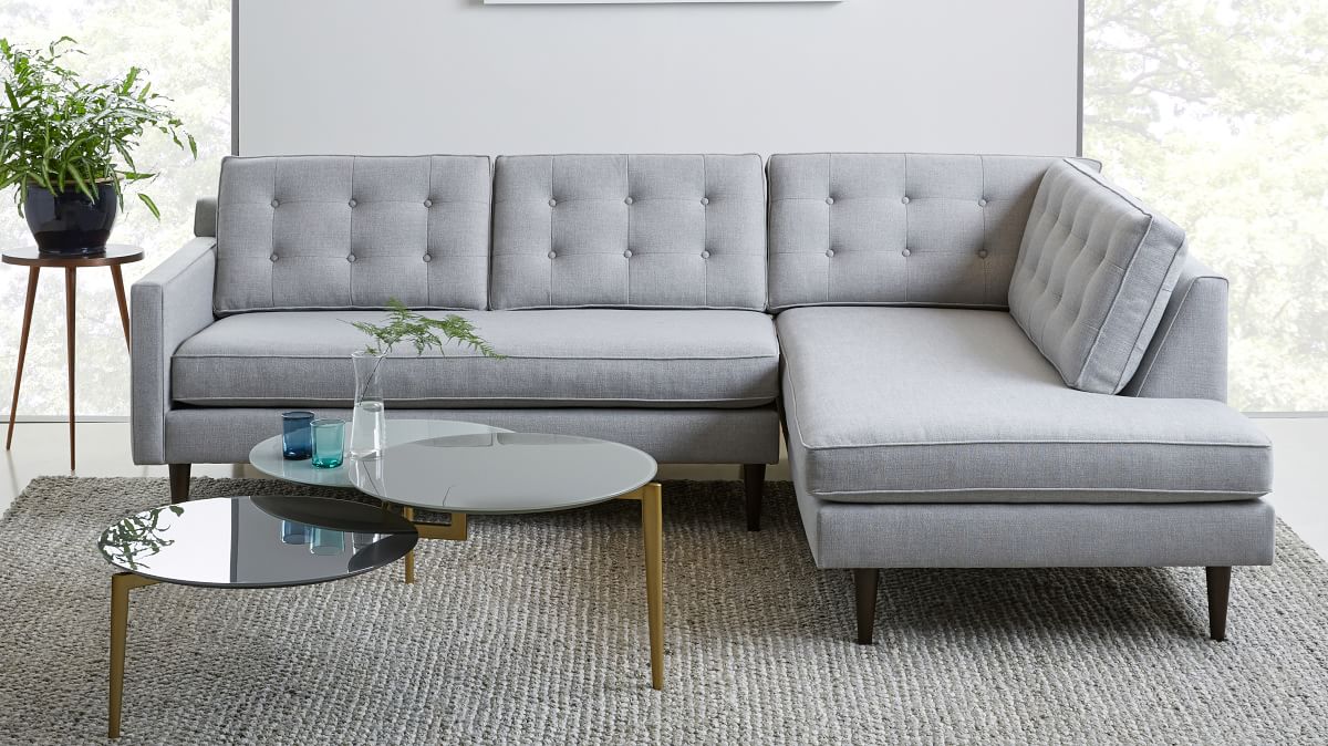 Drake 2 Piece Bumper Chaise Sectional 100 West Elm