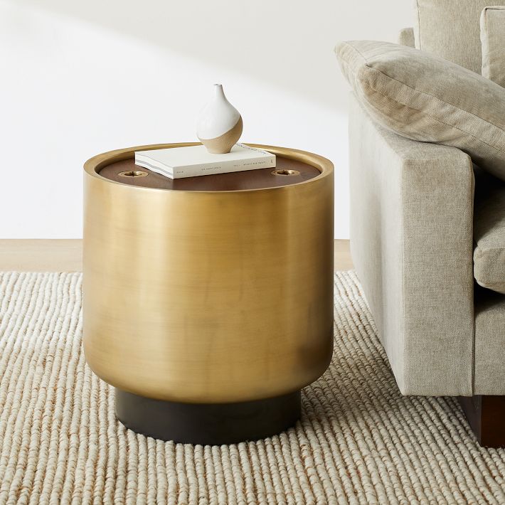 Drum Storage Side Table 20 West Elm
