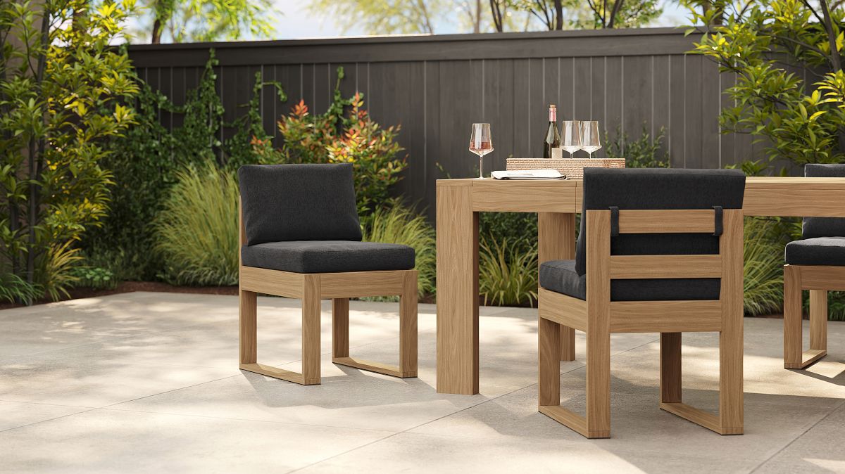 Telluride Dining Side Chair Set of 6 Crosshatch Weave Alabaster West Elm