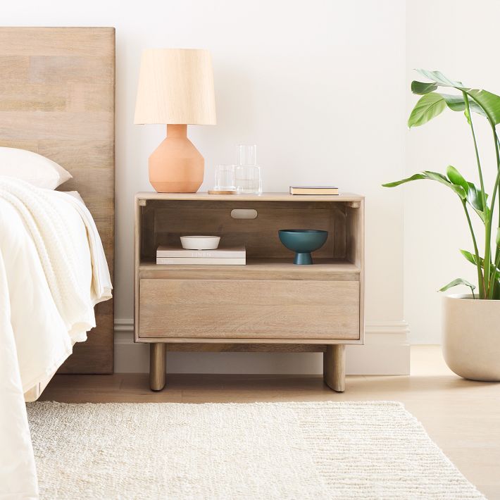 Anton Solid Wood Nightstand (28")