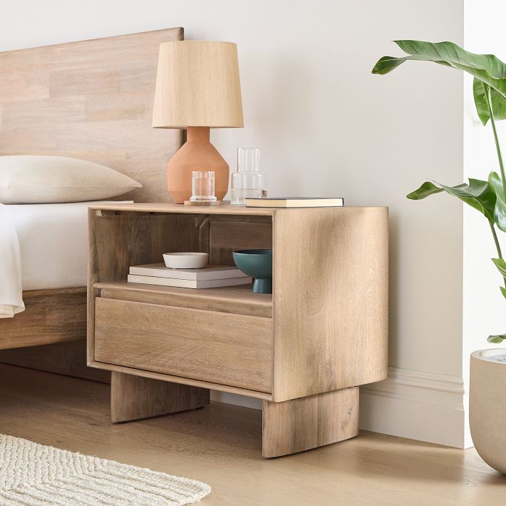 Anton Solid Wood Nightstand (28")
