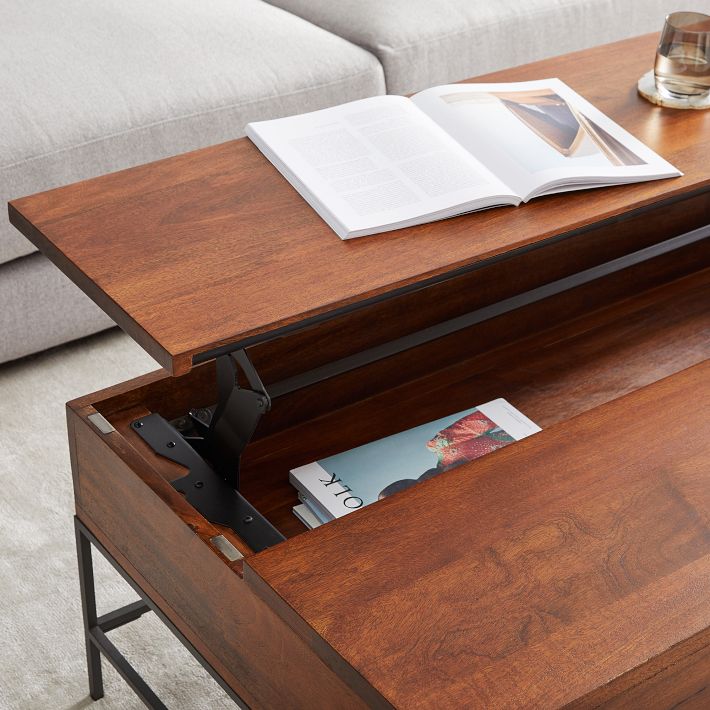 West elm coffee table lift top discount