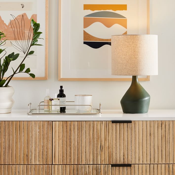 Asymmetry Ceramic Table Lamp (17")