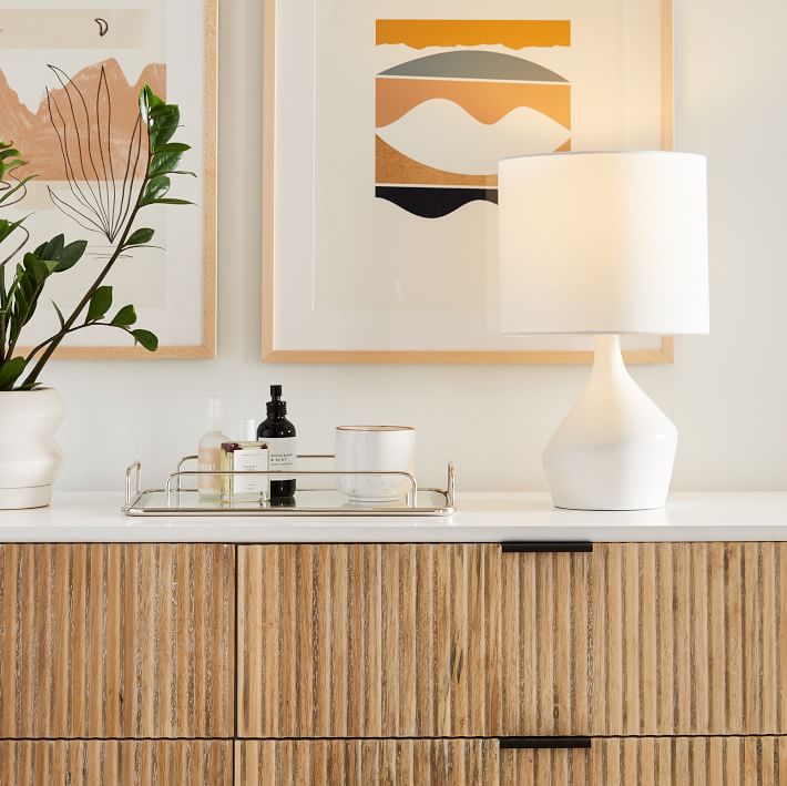 Asymmetry Ceramic Table Lamp (17")
