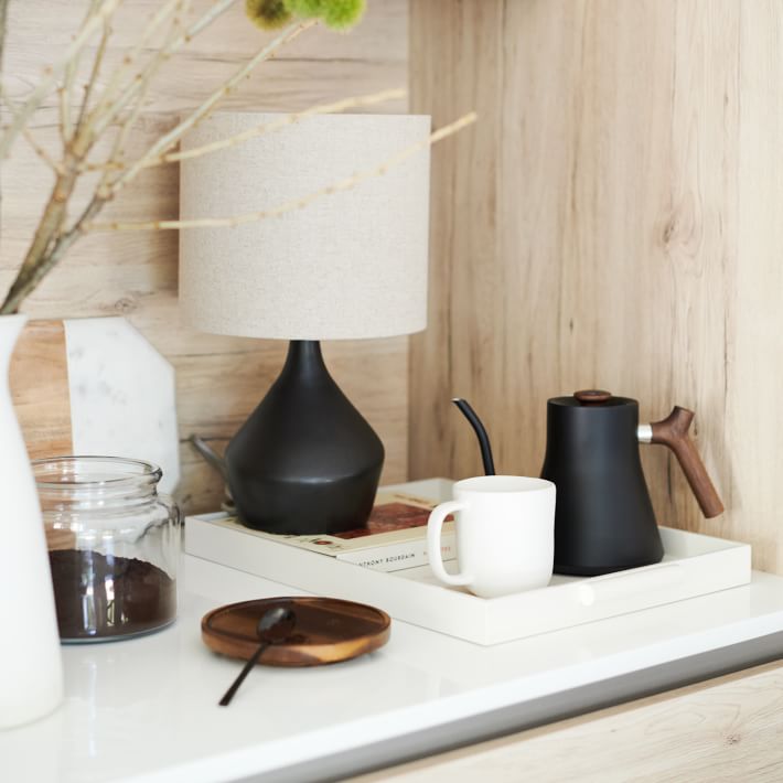 Asymmetry Ceramic Table Lamp (17")