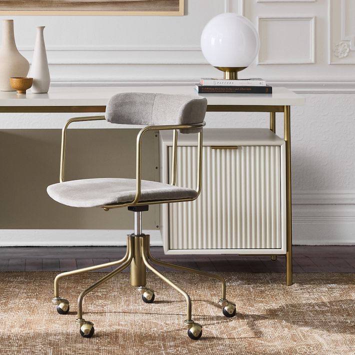 Lenox Swivel Office Chair | West Elm