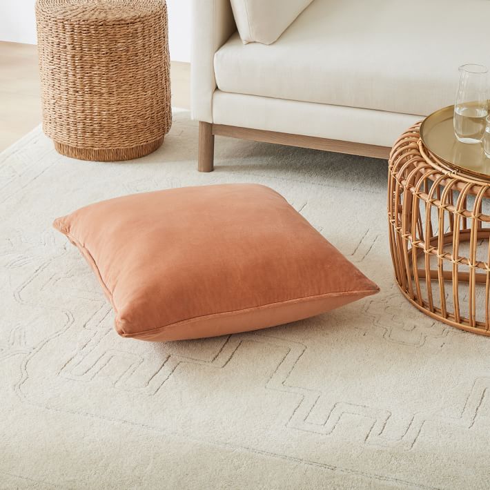 vintage floor cushion　グリーンベージュ Floor Cushion