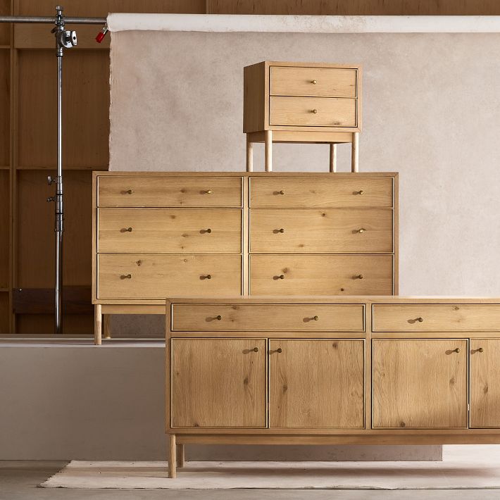 Siobhan Oak 6-Drawer Dresser (60")