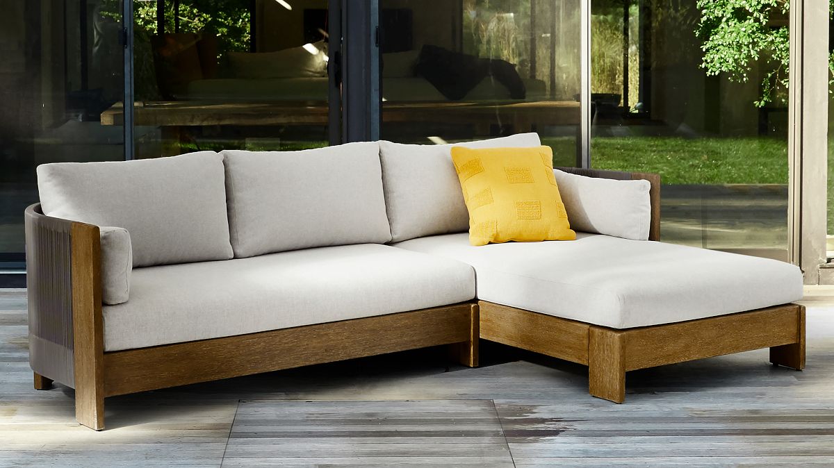 Porto Outdoor 2-Piece Chaise Sectional (105