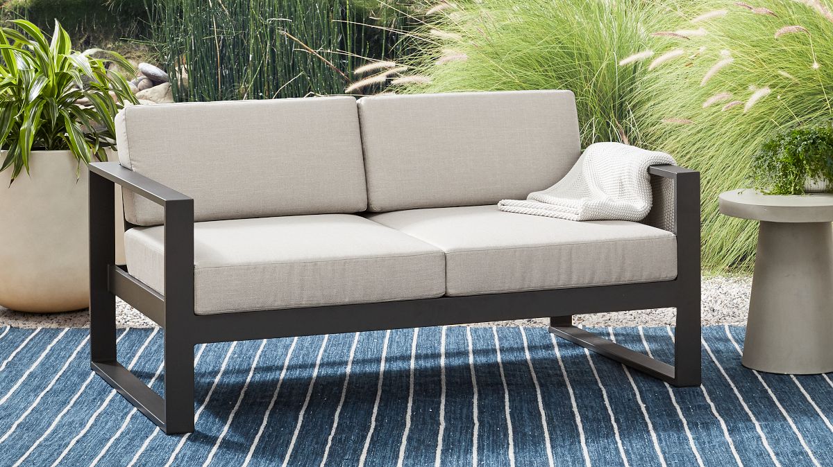 Portside Aluminum Outdoor Sofa (62