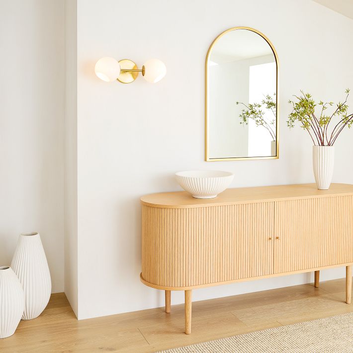 Staggered Glass 2-Light Sconce (17")