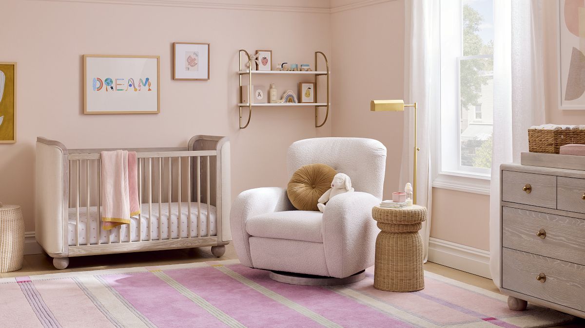 Joseph Altuzarra Sphere Foot Upholstered Crib | West Elm