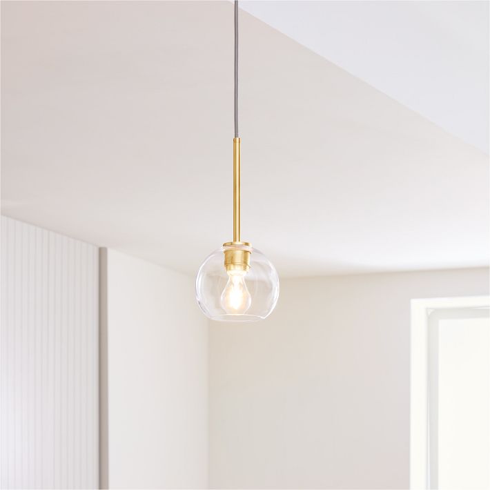 West Elm Sculptural Glass Globe Pendant