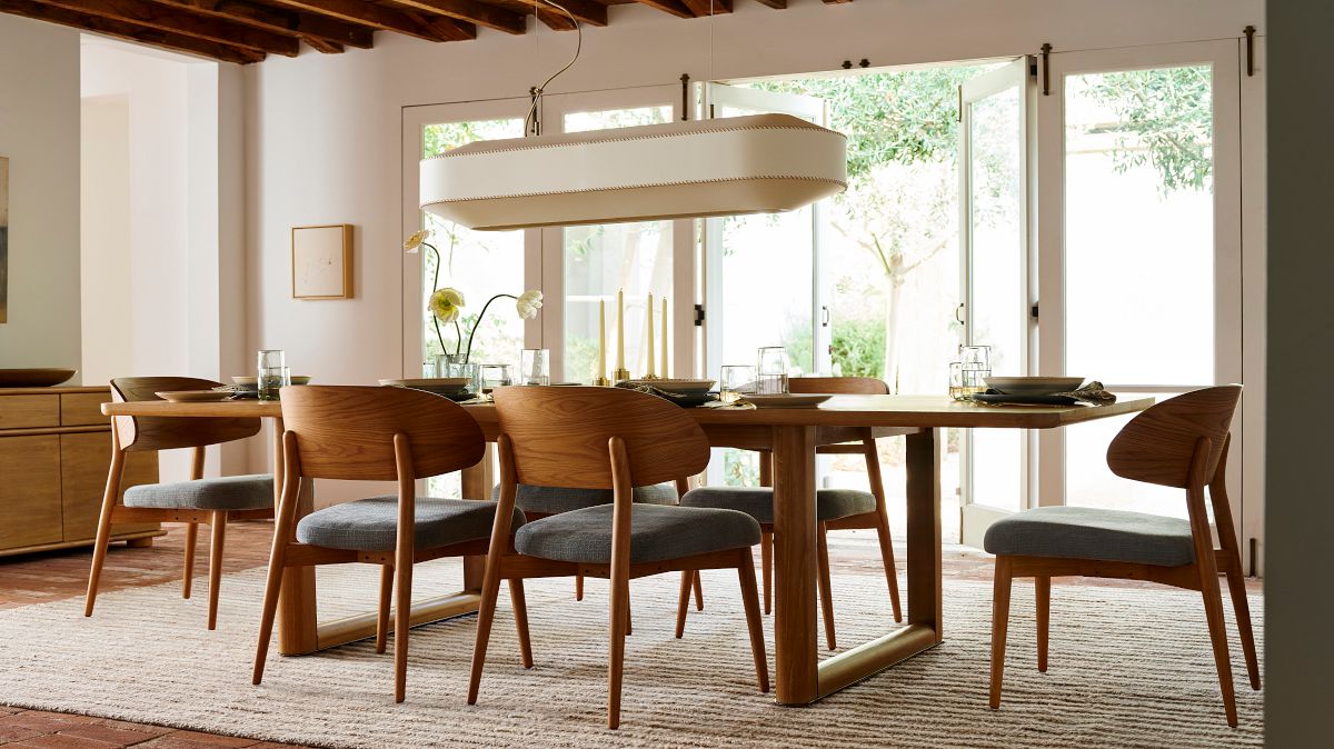 Davies Extendable Wood & Metal Dining Table | West Elm